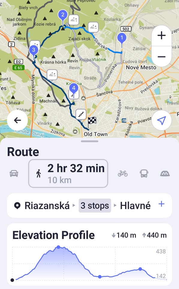 Saturday Hike (from Riazanska, Slavin to Christmas market), 3 Hours+, 10:30 am (Dec 21st)