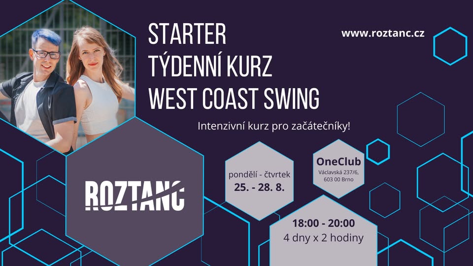 WEST COAST SWING | STARTER | týdenní kurz pro začátečníky