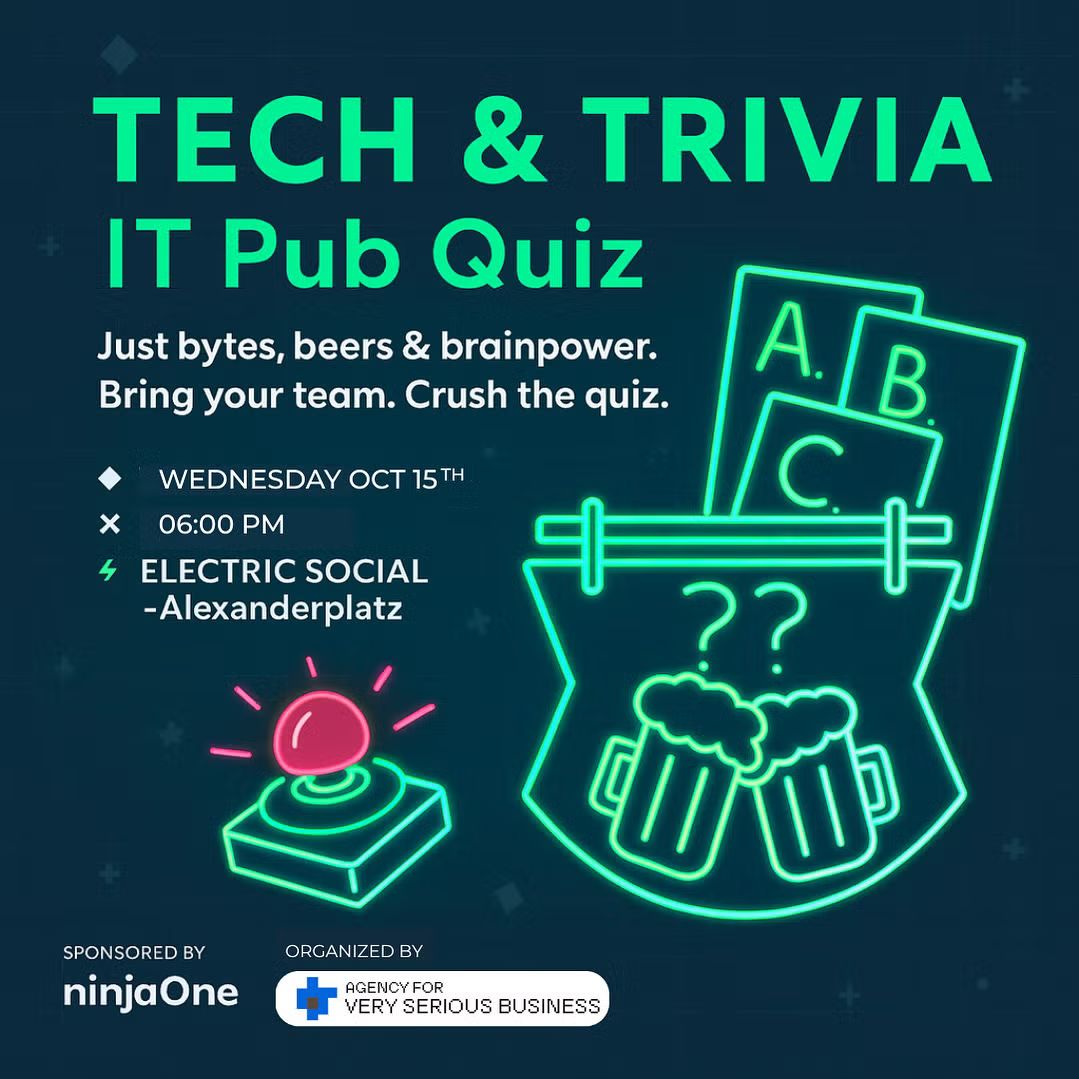 IT Pub Quiz - October 🍻
