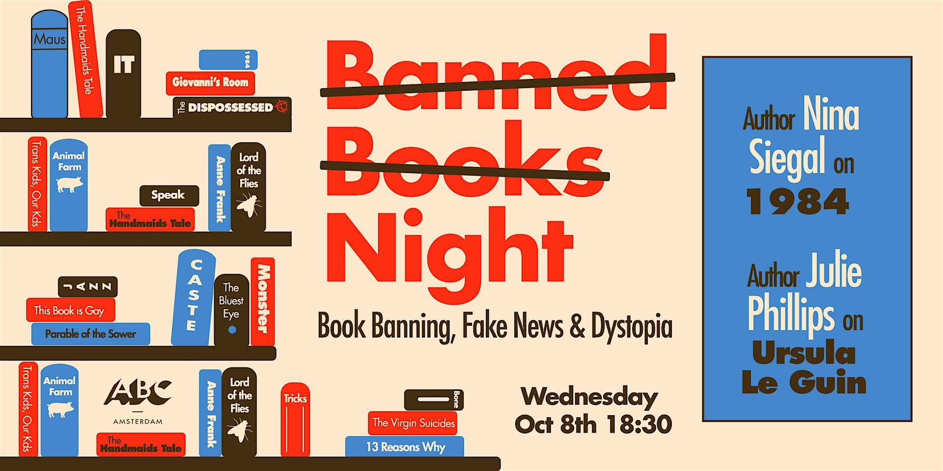 Banned Books Night: Book Banning, Fake News, and Dystopian America