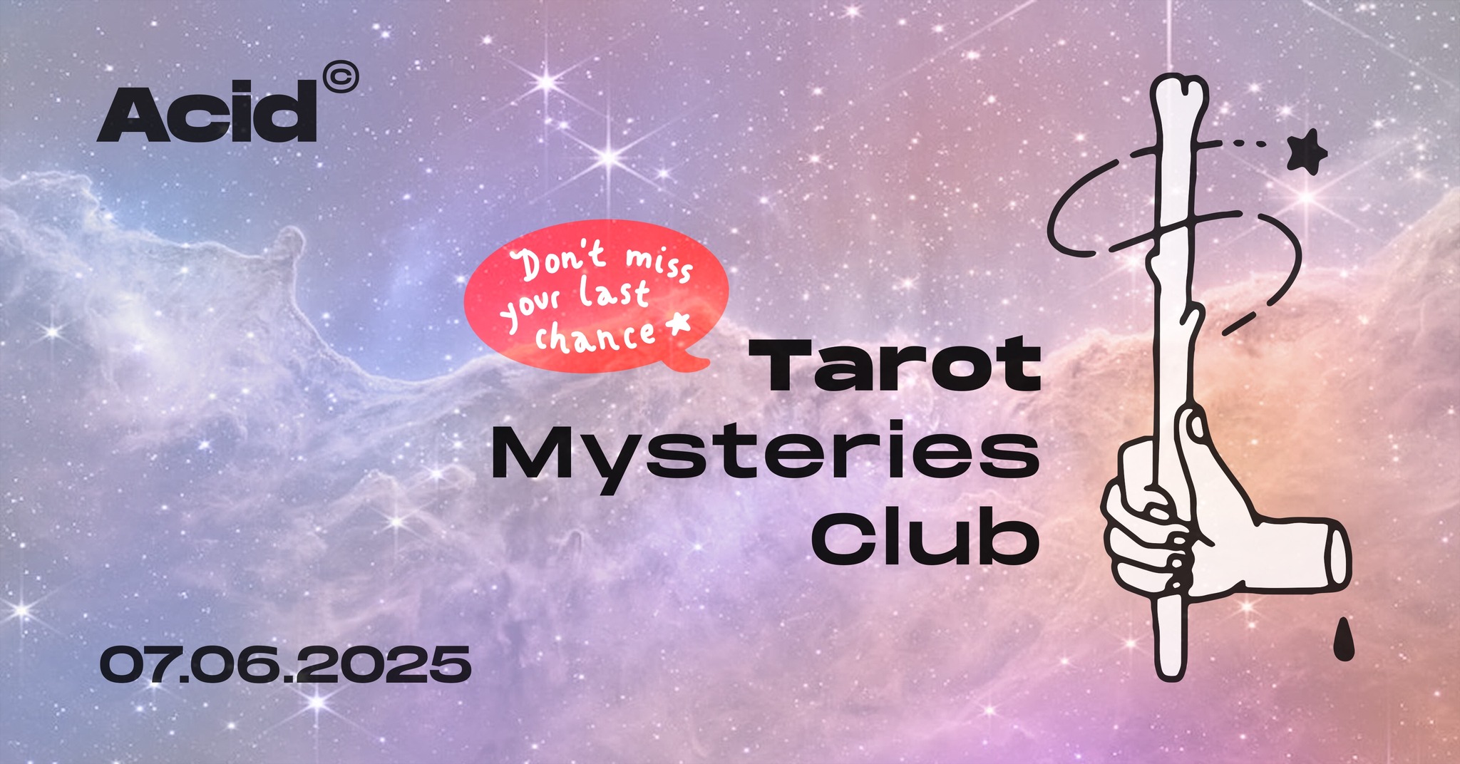 Acid Tarot Mysteries club - last chance before a summer break!
