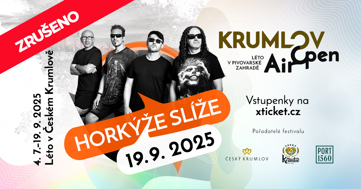 ZRUŠENO : Horkýže Slíže + SPS + Kohout plaší smrt - Krumlov Open Air 2025