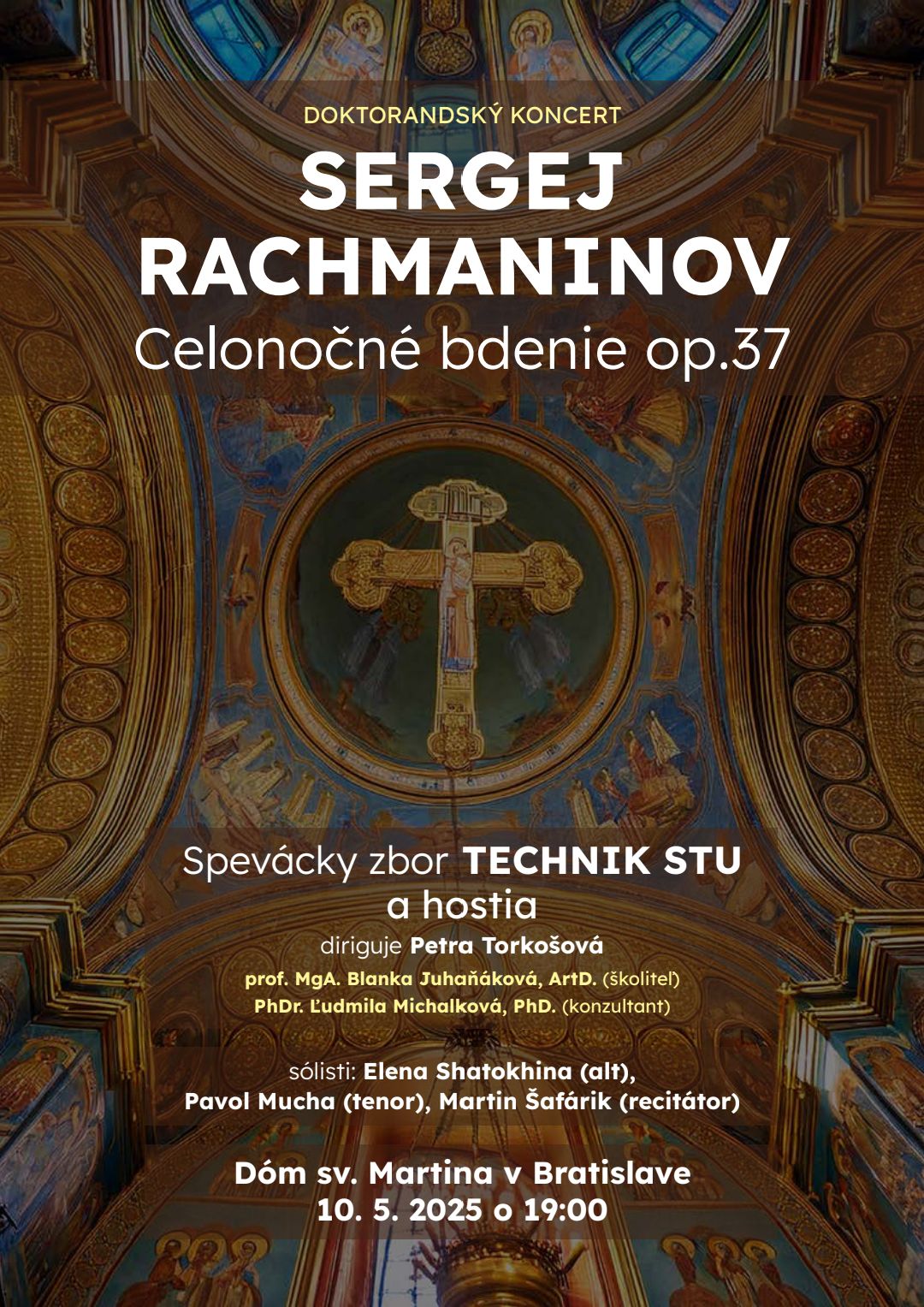 Doktorandský koncert - Celonočné bdenie Sergeja Rachmaninova