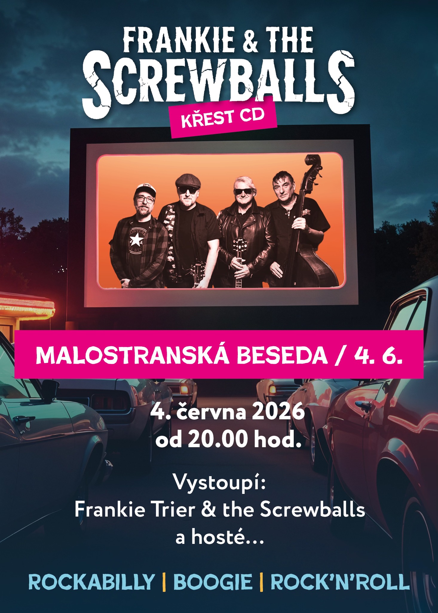 Frankie & the Screwballs - křest CD v Malostranské besedě
