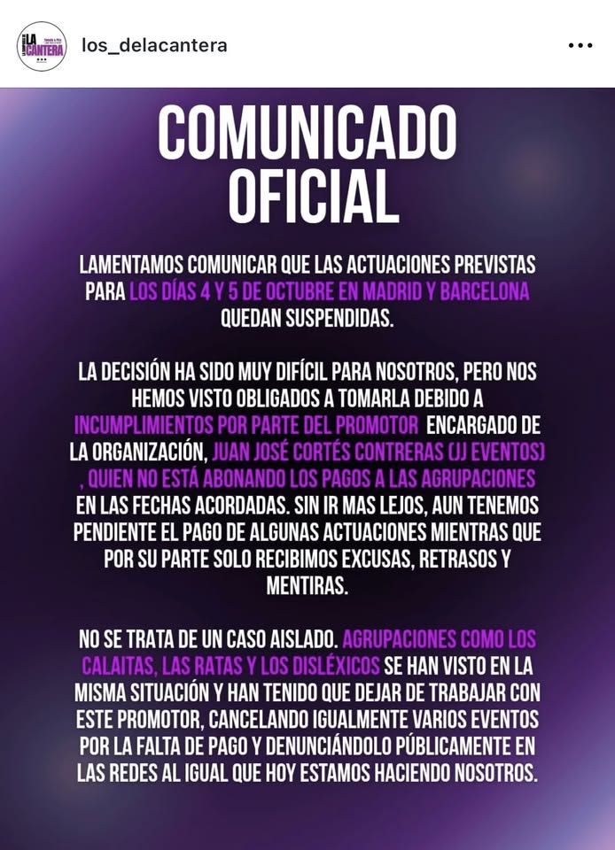 CANCELADO || Comparsa de la cantera Los del otro barrio en Barcelona