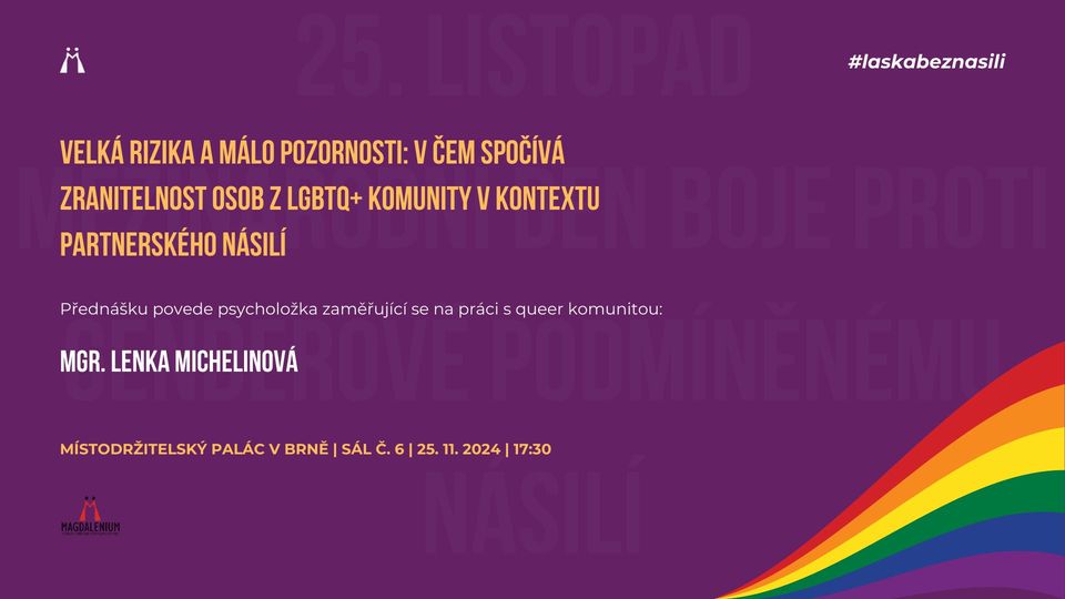 Každá třetí žena | LGBTQ+ a partnerské násilí