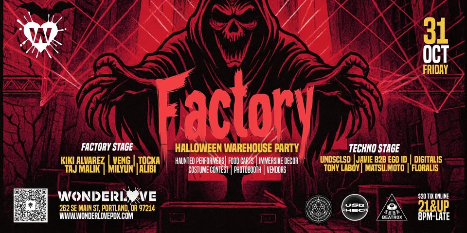 Factory Halloween Warehouse Party!!