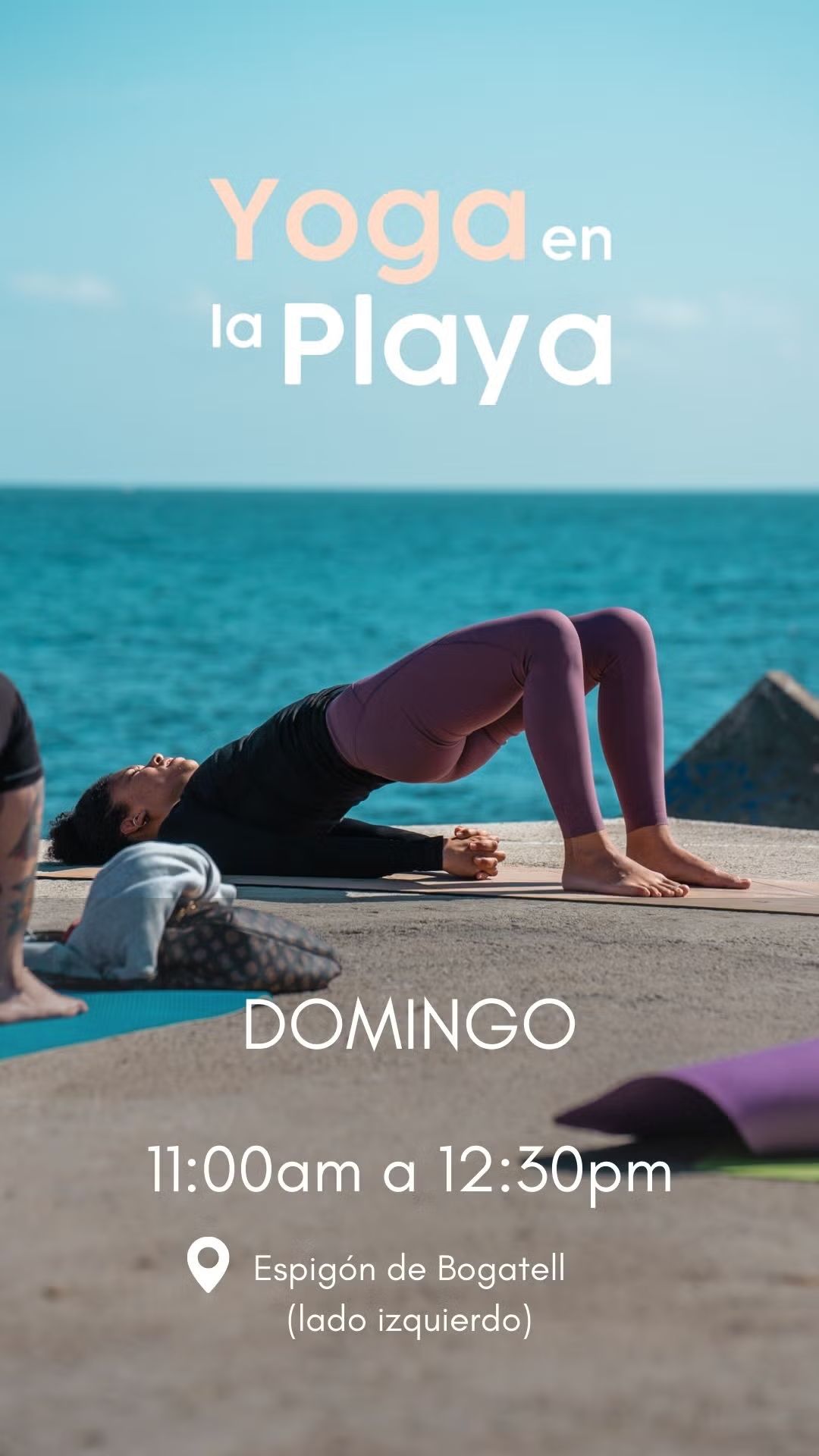 Yoga en la playa 🌞