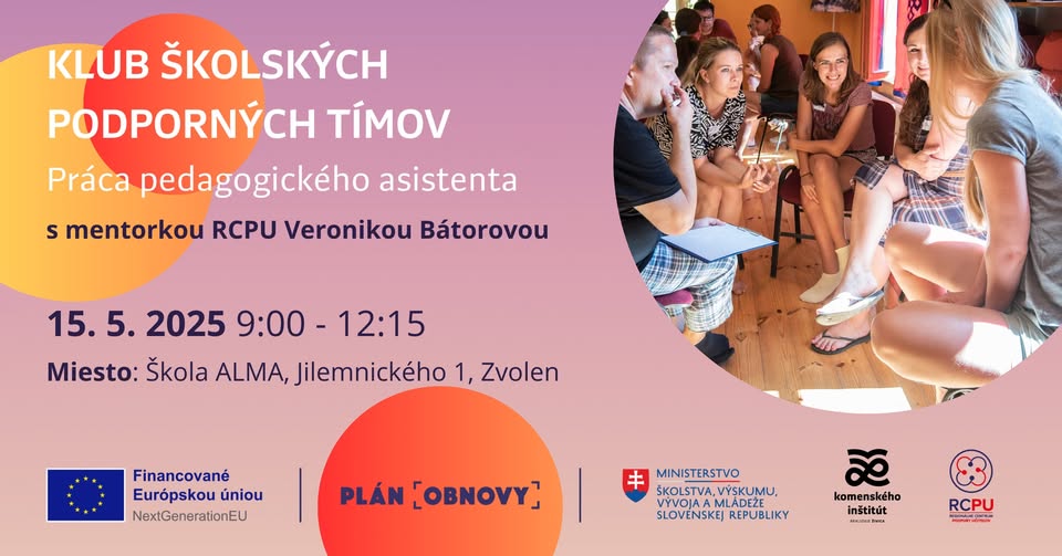 Klub Školských podporných tímov - Práca pedagogického asistenta