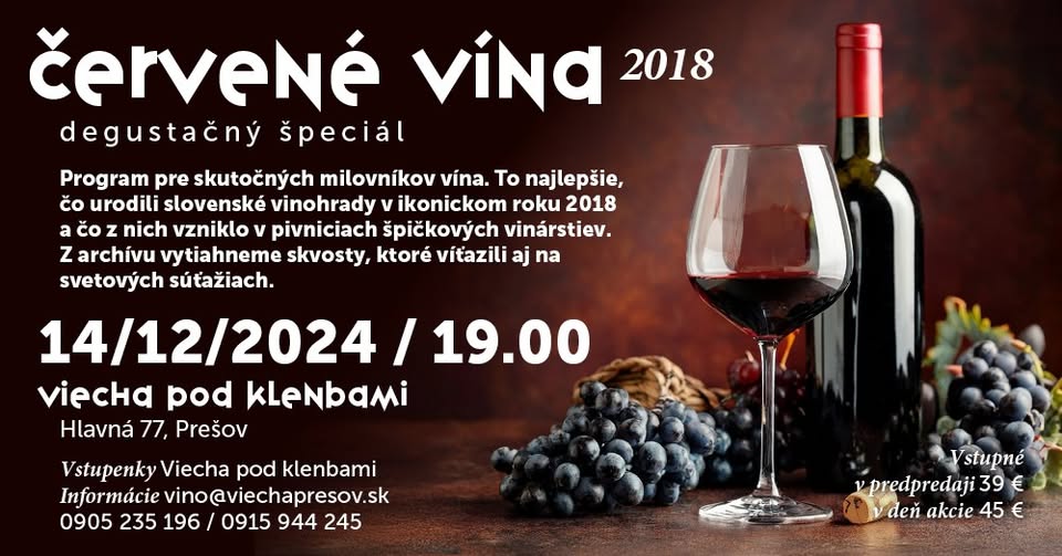 Degustačný špeciál: Červené vína 2018