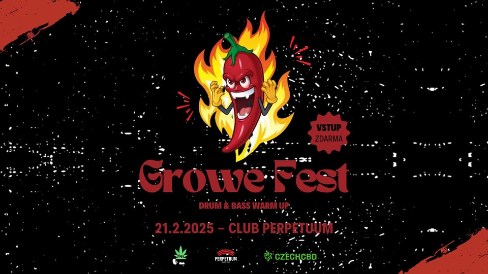 Growe Fest (dnb warm up) - Perpetuum - 21.2.2025 - vstup zdarma