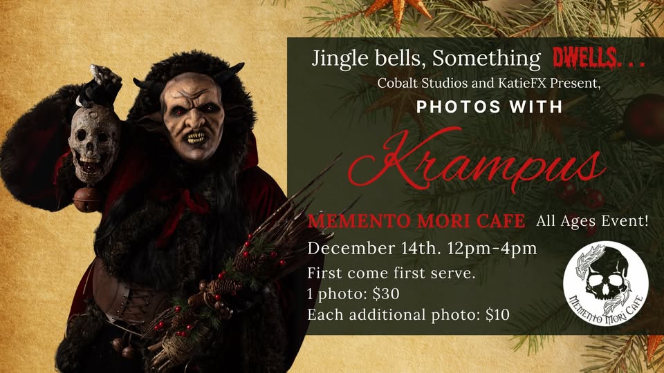 Krampus Photos at Memento Mori Cafe! (All Ages)