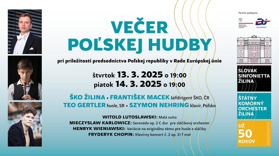 Večer poľskej hudby v Žiline