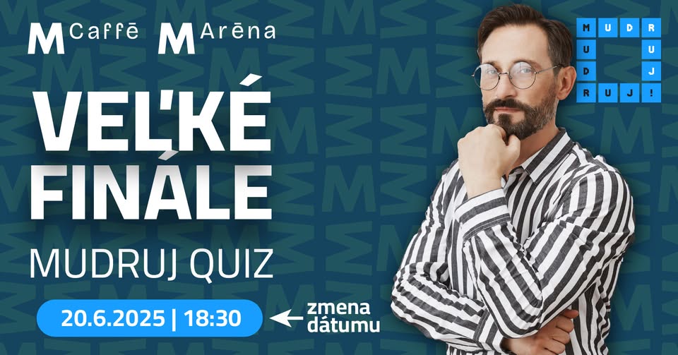 🎉 Veľké finále kvízu v hale – piatok 20. júna o 18:30 🎉
