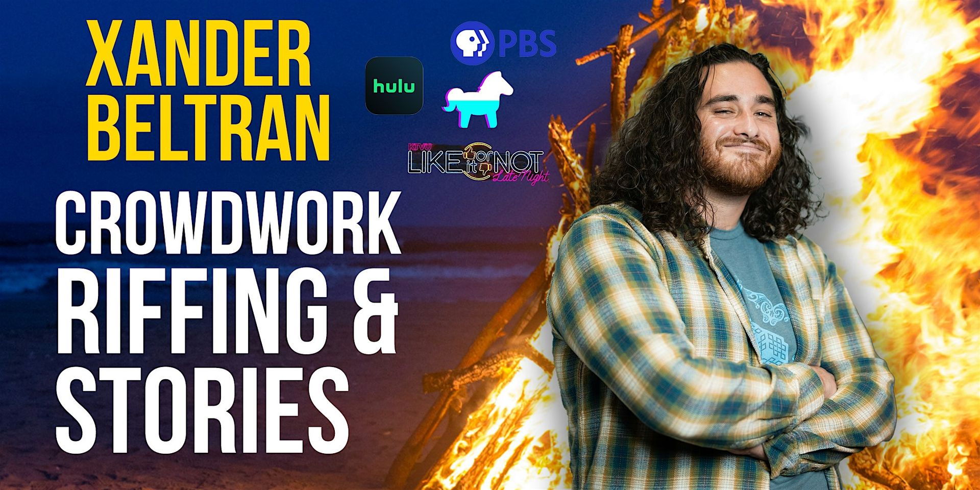 Crowdwork, Riffing, & Stories - XANDER BELTRAN (2 shows, 7pm & 9pm)