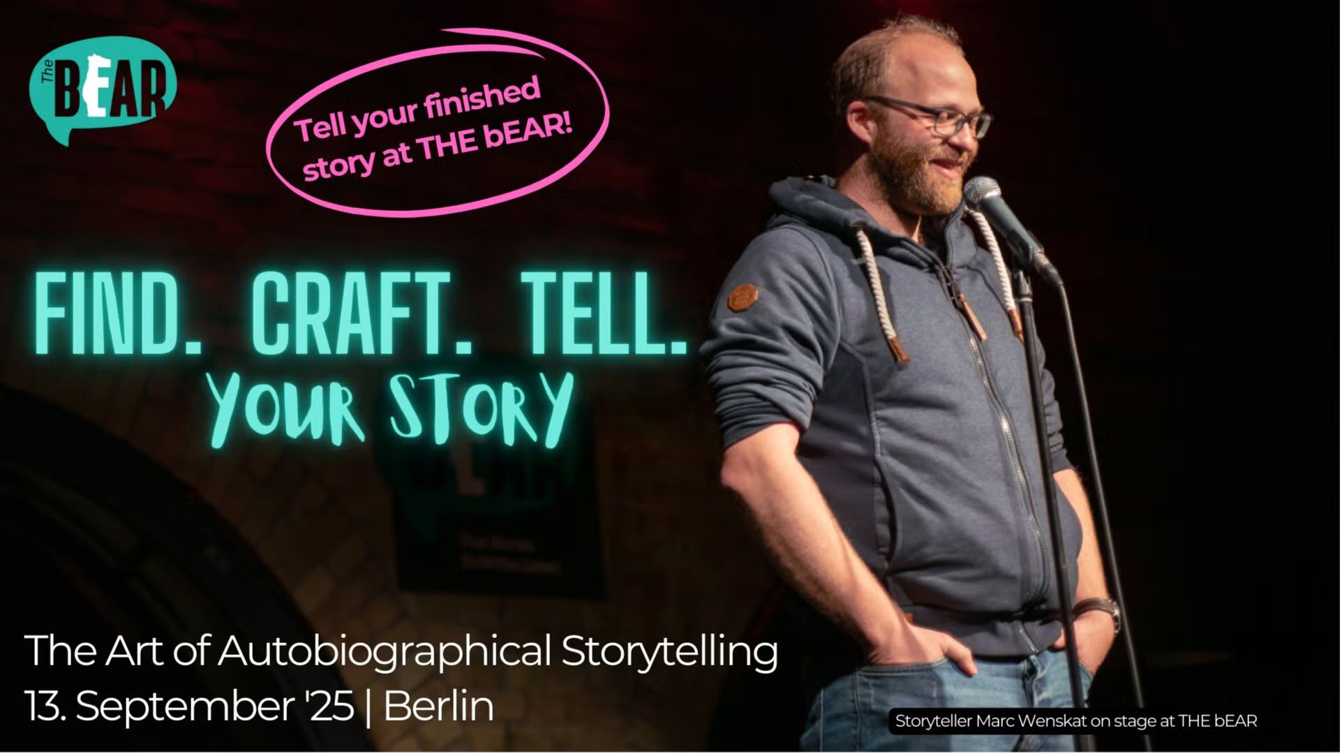FIND. CRAFT. TELL. Your Story WORKSHOP