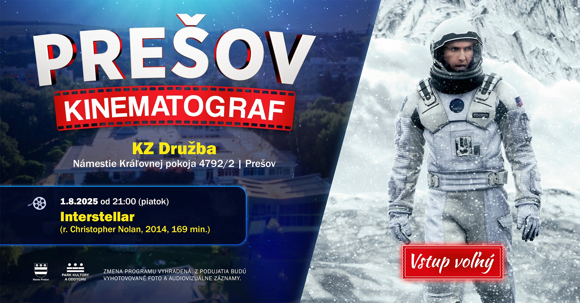 INTERSTELLAR | PREŠOV KINEMATOGRAF