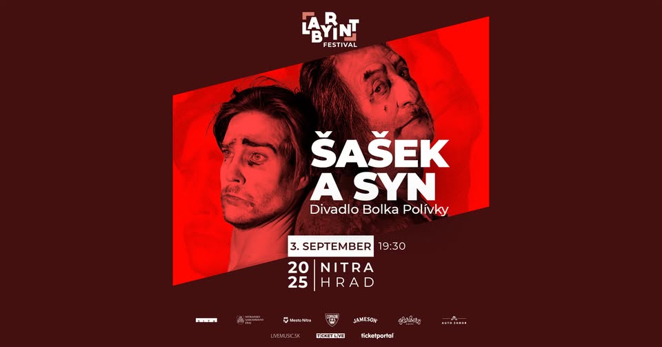 Divadlo presunuté na iný termín - Divadlo Bolka Polívky - Šašek a syn - Nitra - Labyrint Fest 2025