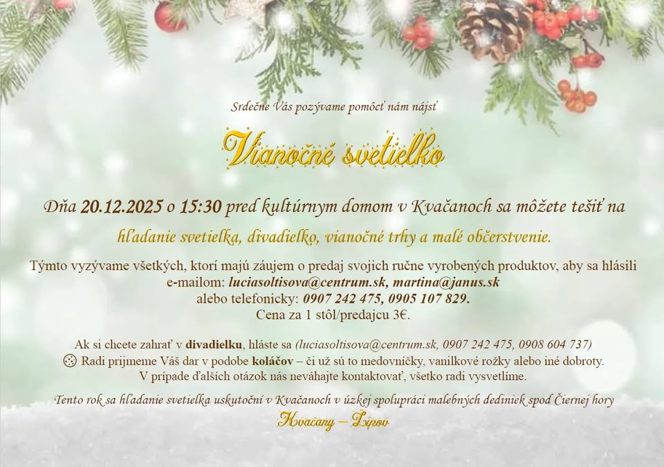 Vianočné svetielko