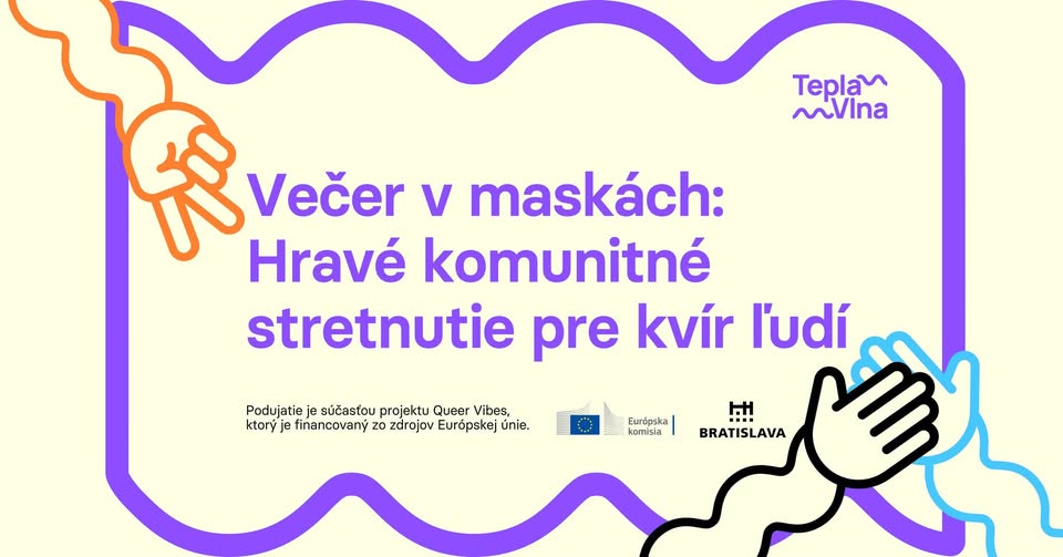 Večer v maskách: Hravé komunitné stretnutie pre kvír ľudí