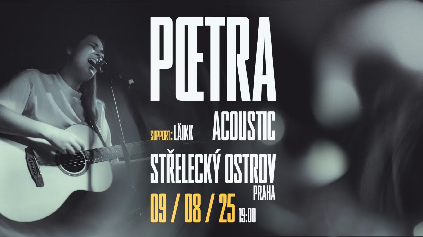 🎶 Poetra • indie rock at Střelecký ostrov • 💃 music and 🍻 beer