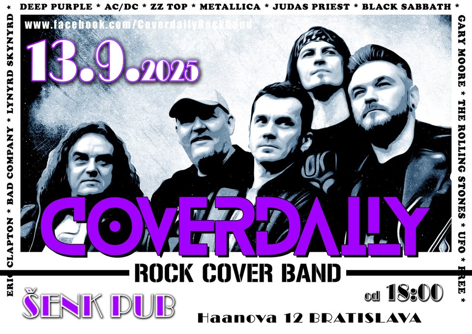 COVERDAILY v Šenk Pube (Bratislava) 13.09.2025