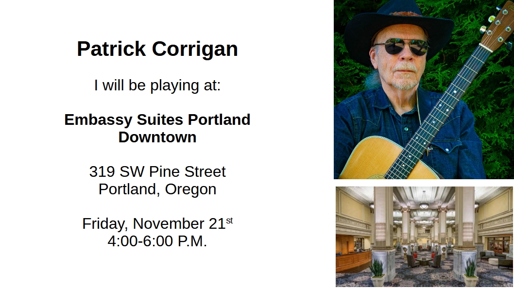 Patrick Corrigan at The Embassy Suites Downtown