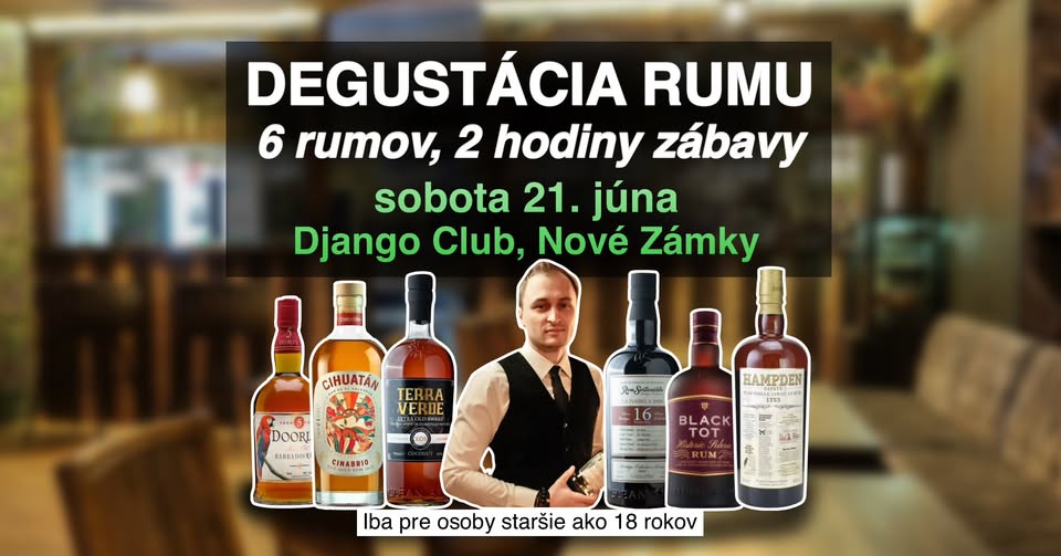 Riadená degustácia rumov v Nových Zámkoch - z Barbadosu až na Salvádor