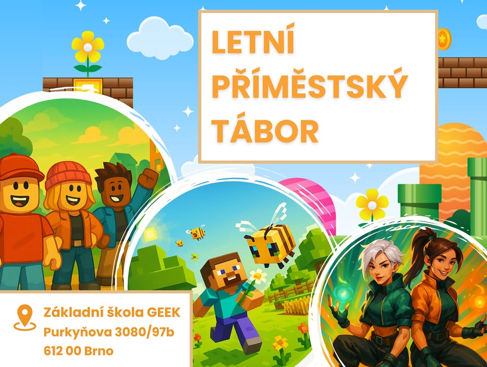 Letní příměstský tábor Gaming Camp 🎮