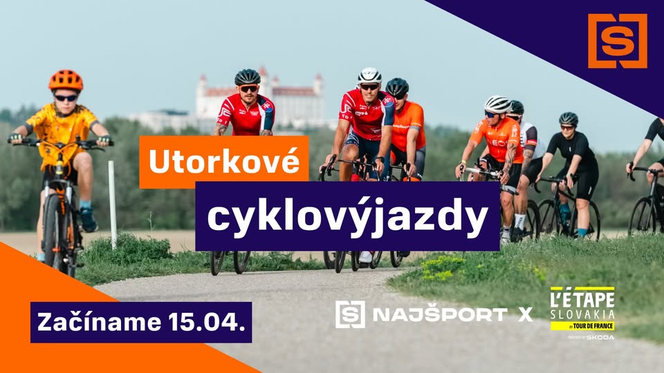 Utorkové cyklovýjazdy s Najšportom🚴🏻‍♂️