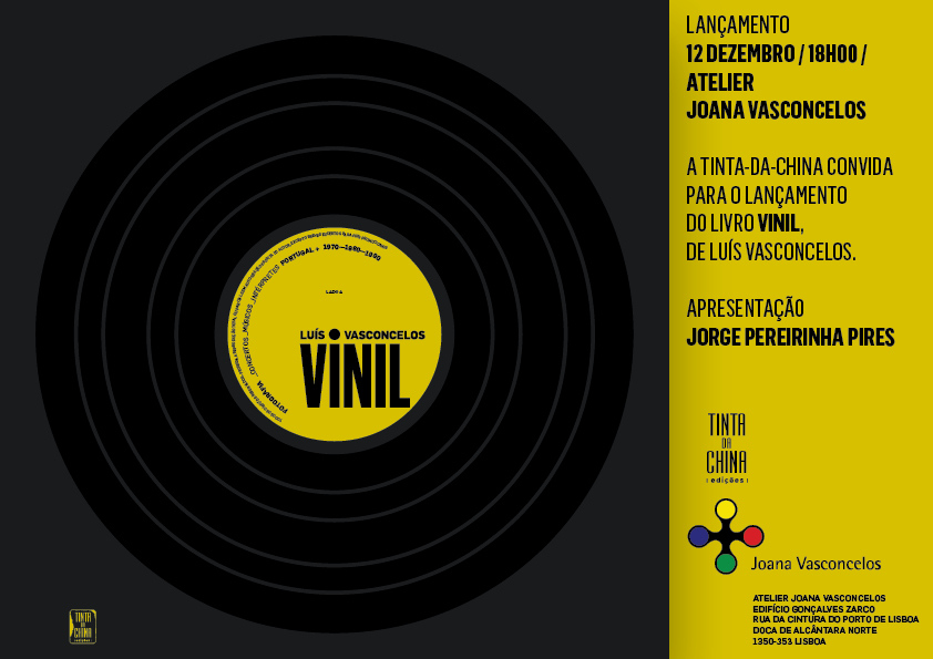 Lançamento de «Vinil», de Luís Vasconcelos, em Lisboa