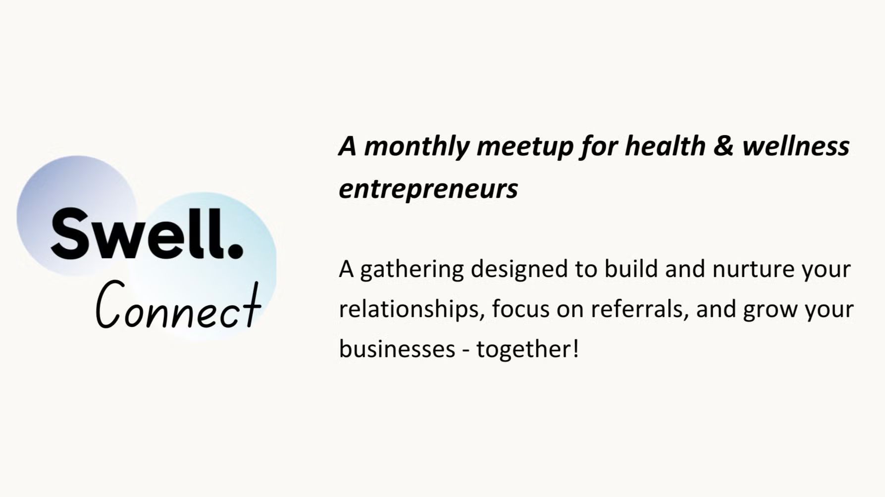 Swell Connect - Monthly Meetup