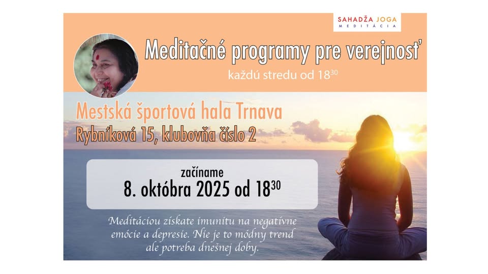 Meditation in Trnava every Wednesday