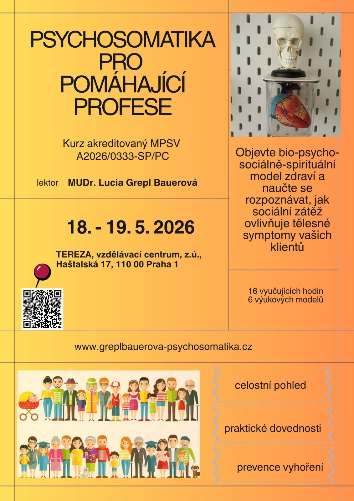 Akreditovaný kurz Psychosomatika pro pomáhající profese