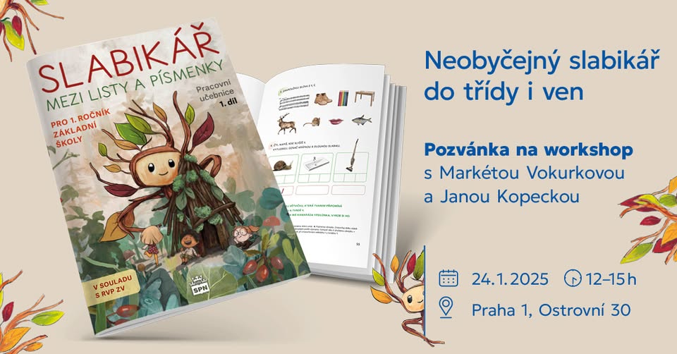 KREATIVNÍ WORKSHOP S NOVÝM SLABIKÁŘEM ROKU 2025 ZDARMA!