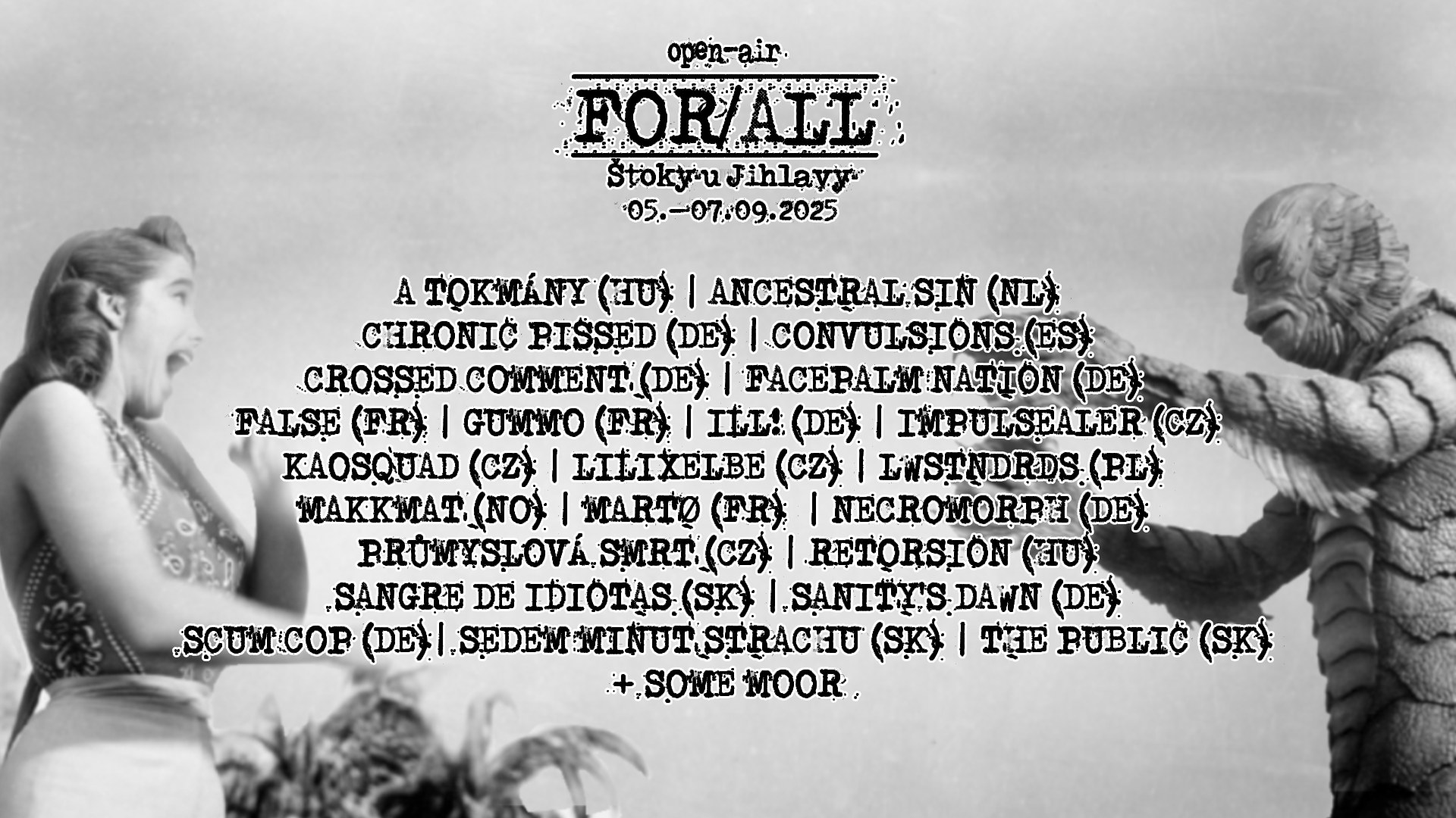 FOR/ALL 2025 - Powerviolence/Fastcore/Grindcore Open-Air Festival