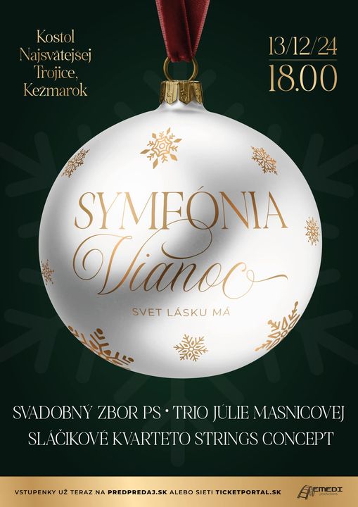 Vianočný koncert Symfónia Vianoc - SVET LÁSKU MÁ