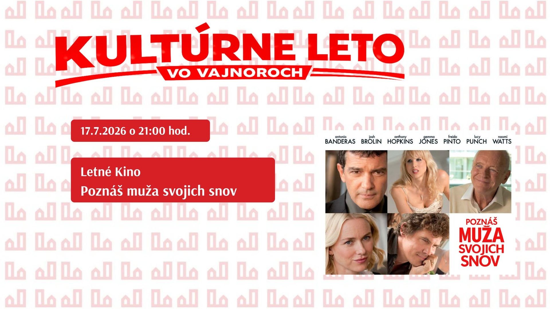 Letné kino -  Poznáš muža svojich snov