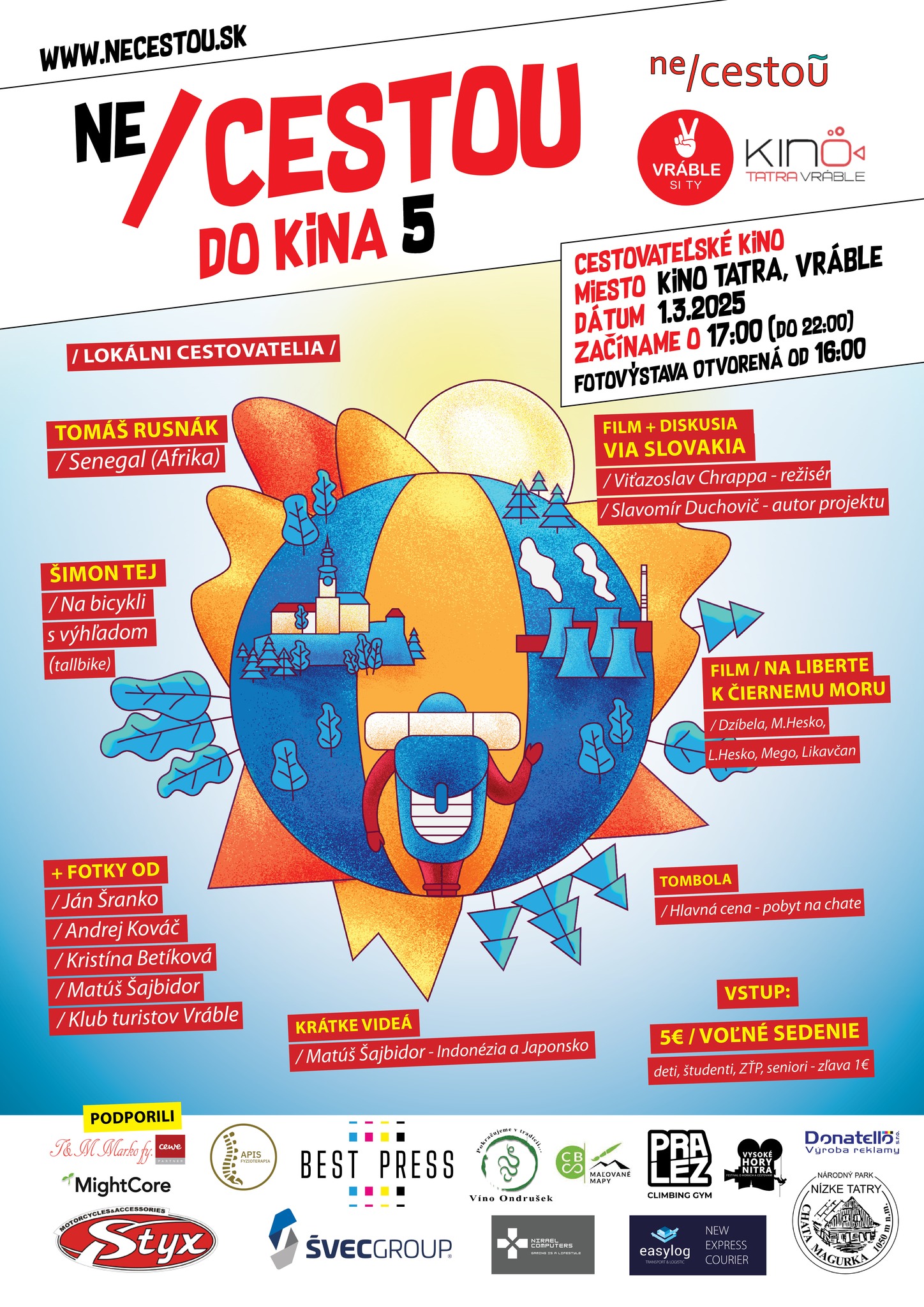 Ne/cestou do kina 5 - cestovateľské kino 📽