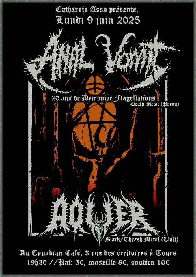 Anal Vomit + Aquer // Canadian Café (Tours)