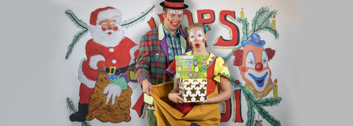 Clown Hops & Hopsi - im Spielzeugzimmer des Weihnachtsmannes