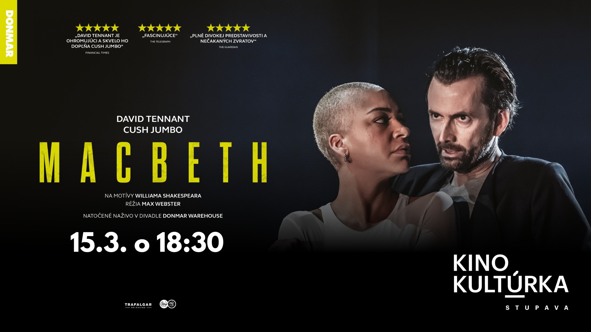 Macbeth: David Tennant & Cush Jumbo v  Kine Kultúrka Stupava
