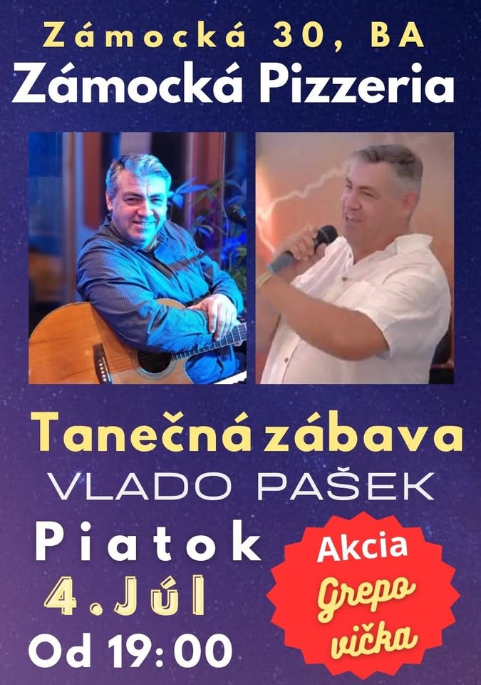 ZÁMOCKÁ PIZZERIA, TANEČNÁ ZÁBAVA