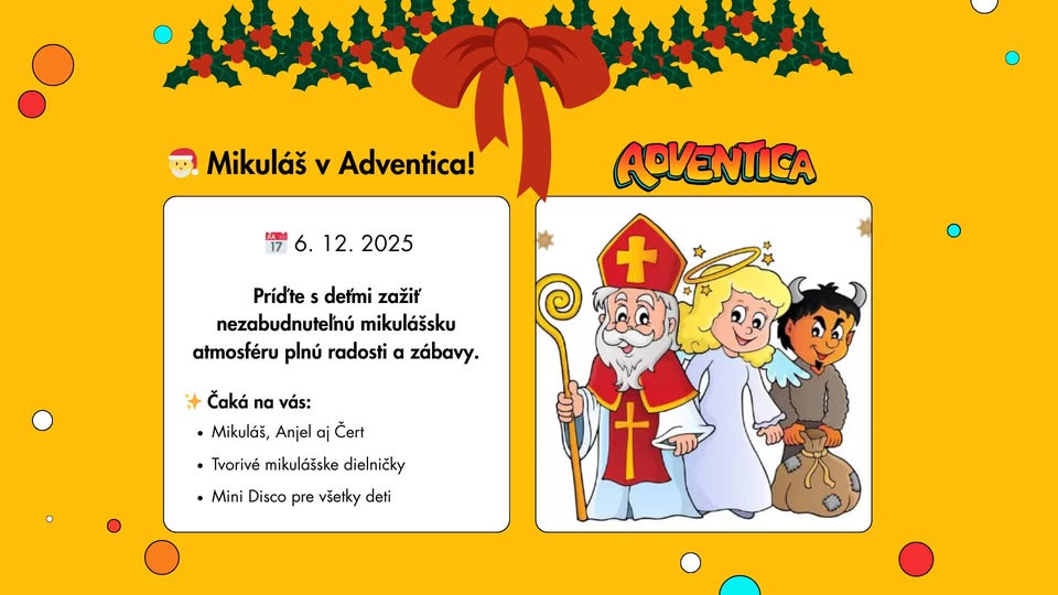 🎅 Mikuláš v Adventica!