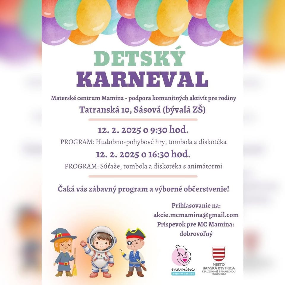 Detský karneval 🎭
