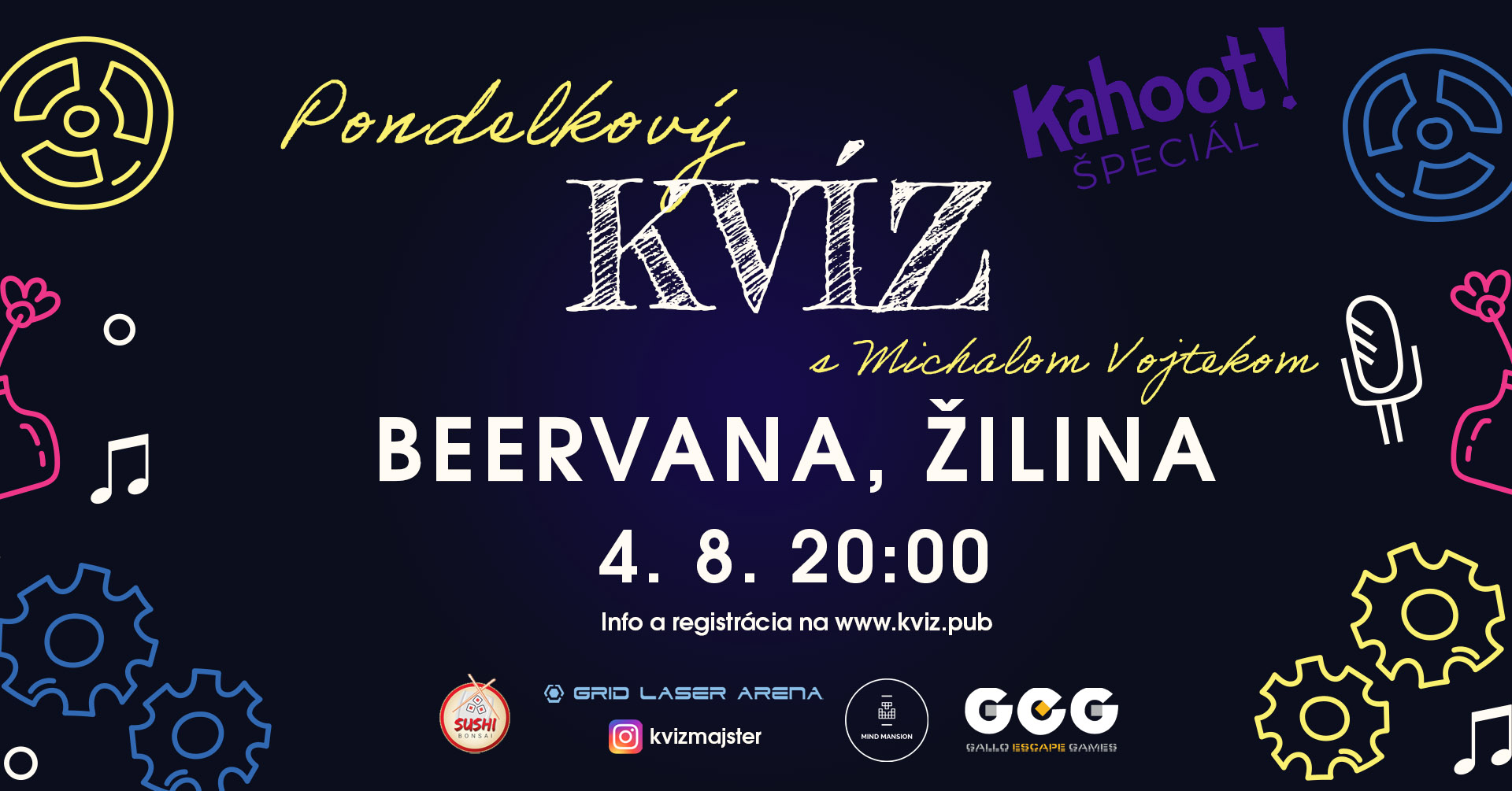 Kvízový PONDELOK v Beervane - 4. 8. 20:00 - Letný KAHOOT ŠPECIÁL