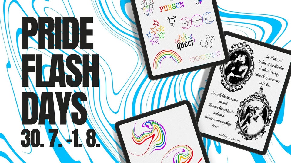 🏳️‍🌈 PRAGUE PRIDE FLASH DAYS x BLUEFOX TATTOO STUDIO