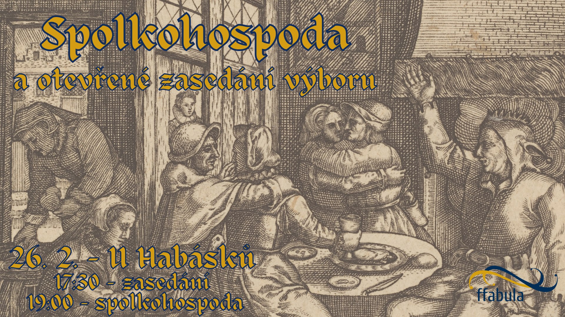 Únorová spolkohospoda a otevřené zasedání výboru
