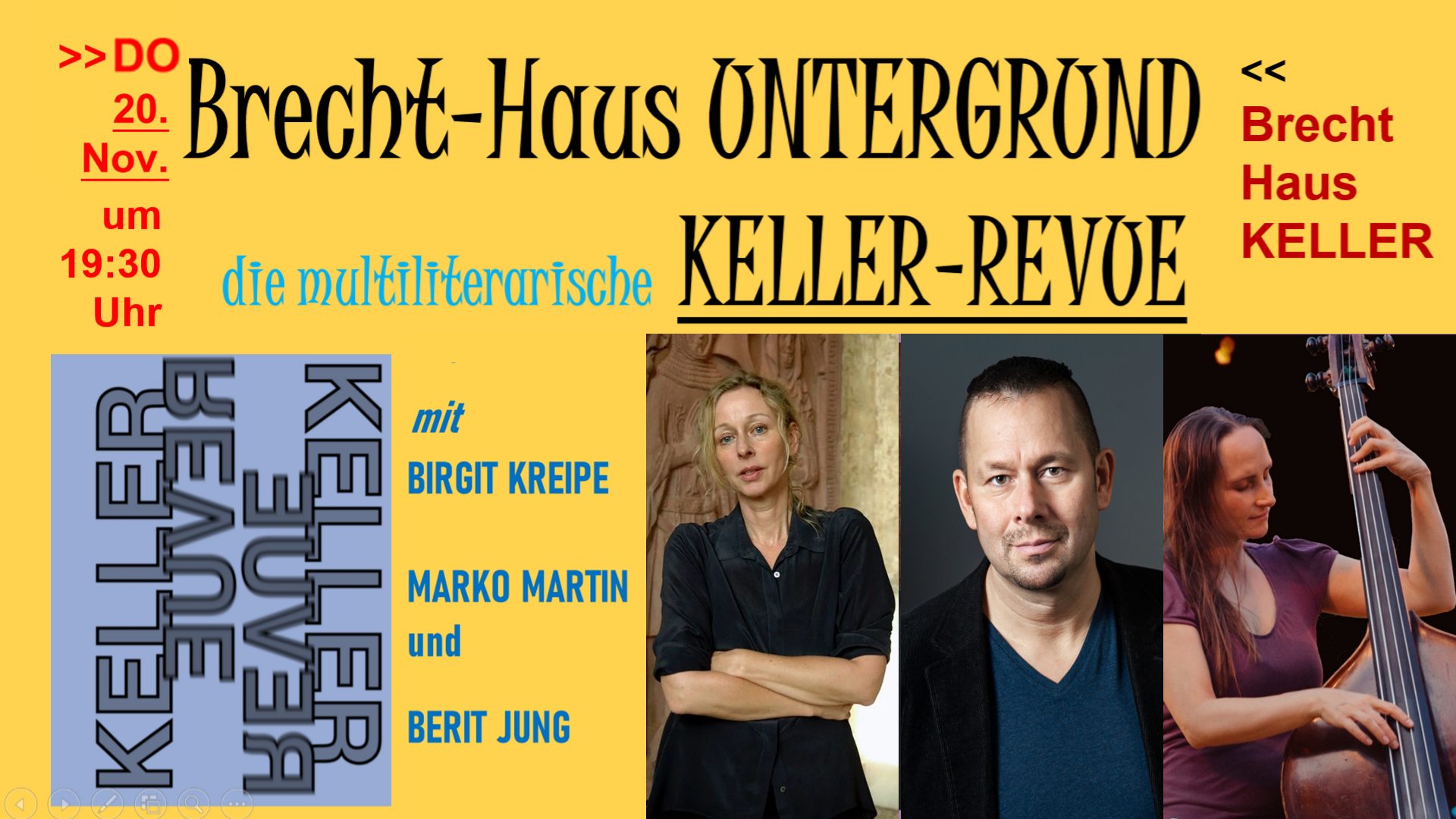 Brecht-Haus Untergrund – die multiliterarische Keller-Revue #16