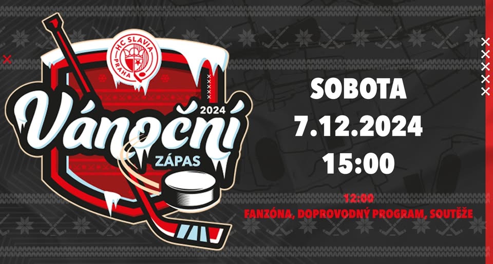 Vánoční zápas 🎄 7.12.2024 | HC Slavia Praha - VHK Robe Vsetín